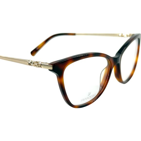 Swarovski SK5249 H Womens Plastic Eyeglass Frame 052 Dark Havana 53-15 - Picture 5 of 5